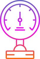 Pressure Meter Line Gradient Icon vector