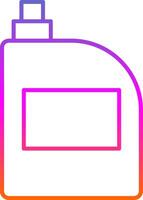 Bleach Line Gradient Icon vector
