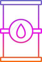 Barrel Line Gradient Icon vector