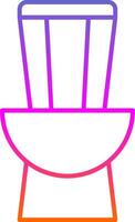 Toilet Line Gradient Icon vector