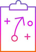 Strategy Line Gradient Icon vector