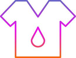 T Shirt Line Gradient Icon vector