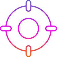 Scope Line Gradient Icon vector