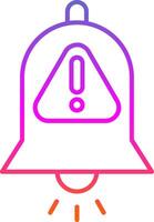 Interruption Line Gradient Icon vector