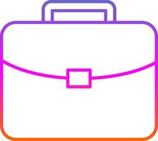 Brief Line Gradient Icon vector