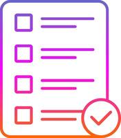 Priority Line Gradient Icon vector