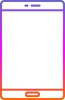 Smart Phone Line Gradient Icon vector