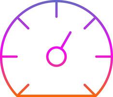 Speedometer Line Gradient Icon vector