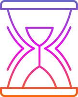 Hourglass Line Gradient Icon vector