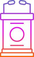 Lectern Line Gradient Icon vector