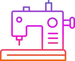 Sewing Machine Line Gradient Icon vector