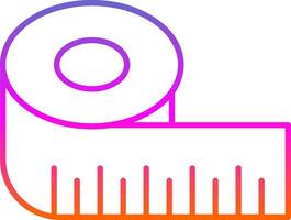 Ruler Line Gradient Icon vector