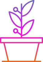Plants Line Gradient Icon vector
