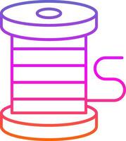 Thread Line Gradient Icon vector