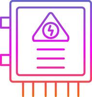 Fuse Box Line Gradient Icon vector