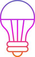 Led Light Line Gradient Icon vector