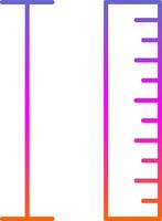 Measurement Line Gradient Icon vector