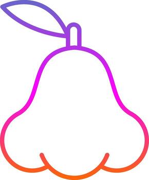 Java Apple Line Gradient Icon vector