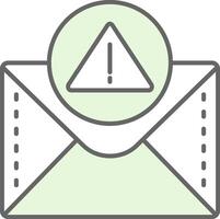 Alert Green Light Fillay Icon vector