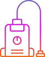 Vacuum Cleaner Line Gradient Icon vector