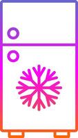 Refrigerator Line Gradient Icon vector