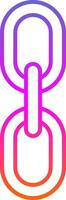 Chain Line Gradient Icon vector