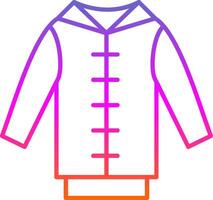 Pull Over Line Gradient Icon vector
