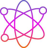 Nucleus Line Gradient Icon vector