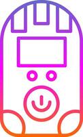 Dosimeter Line Gradient Icon vector