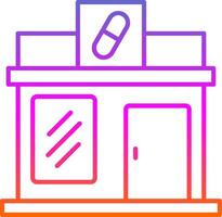 Pharmacy Line Gradient Icon vector