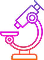 Microscope Line Gradient Icon vector
