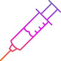 Injection Line Gradient Icon vector