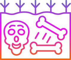Extinction Line Gradient Icon vector