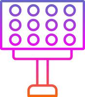 Stadium Lights Line Gradient Icon vector