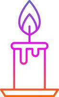 Burning Line Gradient Icon vector