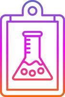 Report Line Gradient Icon vector