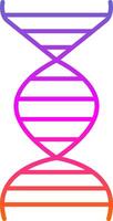 Dna Line Gradient Icon vector