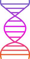 Dna Line Gradient Icon vector