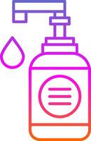 Hand Soap Line Gradient Icon vector