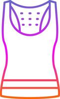 Tank Top Line Gradient Icon vector