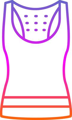 Tank Top Line Gradient Icon