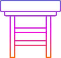 Stool Line Gradient Icon vector