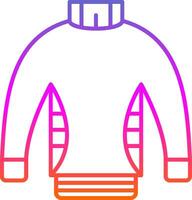 Sweater Line Gradient Icon vector