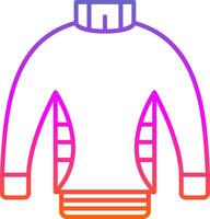 Sweater Line Gradient Icon vector