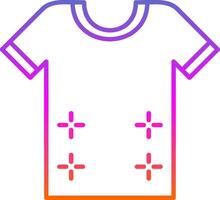 Shirt Line Gradient Icon vector