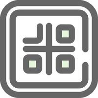 Qr code Green Light Fillay Icon vector