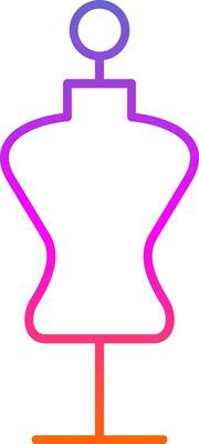 Mannequin Line Gradient Icon