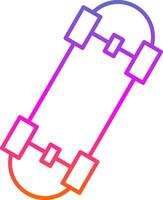 Skates Line Gradient Icon vector