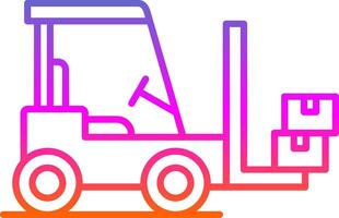 ForkLifter Line Gradient Icon vector