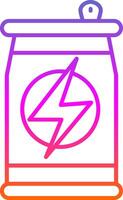 Energy Drink Line Gradient Icon vector